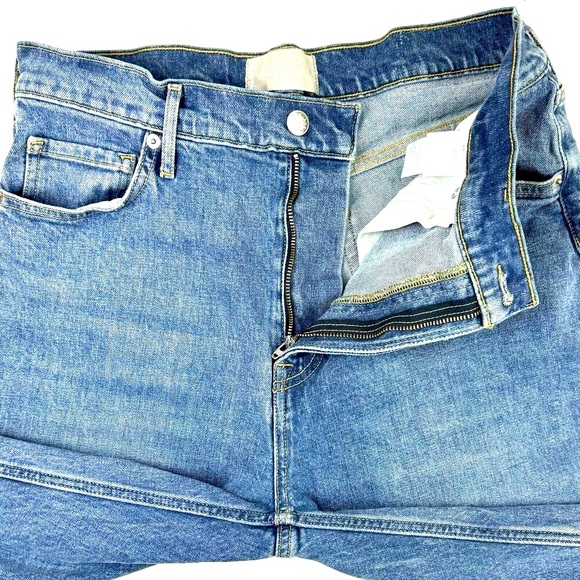 Everlane The Original Cheeky High Rise Straight Leg Jeans Mid Blue Sz 29 - Picture 8 of 14